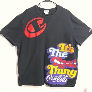 Champion Coca Cola T-Shirt Tee Men’s Short Sleeve It’s The Real Thing‎ Size XXL